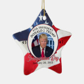 47e President Donald J. Trump Inauguratiedag Keramisch Ornament (Rechts)