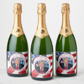 47e President Donald J. Trump Inauguratiedag Sparkling Wijnetiket (Flessen)