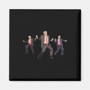 47e President Donald Trump Dance won Get Over It Magneet