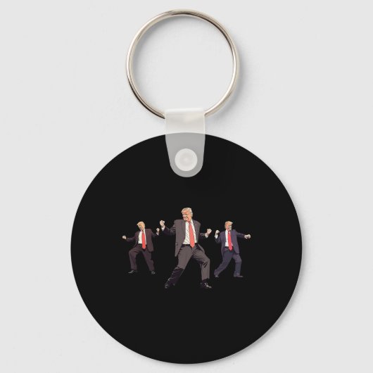 47e President Donald Trump Dance won Get Over It Sleutelhanger (Voorkant)