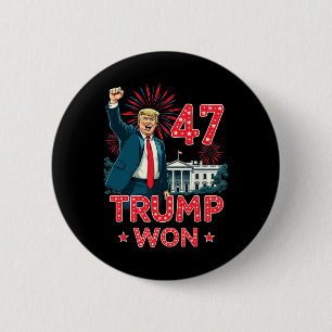 47e President Donald Trump Inauguratie Dag 2 Ronde Button 5,7 Cm