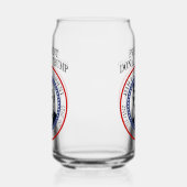 47e President Donald Trump Inauguratie Keepsake Blikvorm Glas (Links)