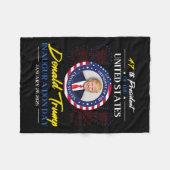 47e President Donald Trump Inauguratiedag 2025 Fleece Deken (Voorkant (Horizontaal))