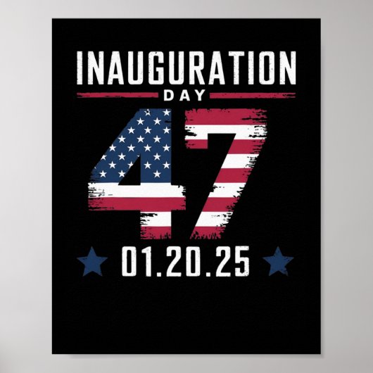 47e President Donald Trump Inauguratiedag 2025 Poster (Voorkant)