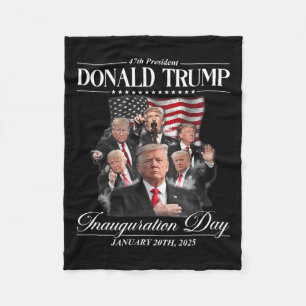47e President Donald Trump Inauguratiedag 2 januar Fleece Deken
