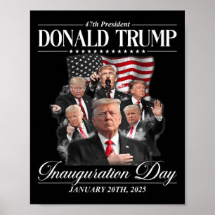 47e President Donald Trump Inauguratiedag 2 januar Poster