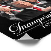 47e President Donald Trump Inauguratiedag 2 januar Poster (Hoek)