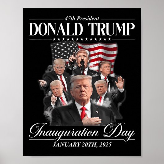 47e President Donald Trump Inauguratiedag 2 januar Poster (Voorkant)