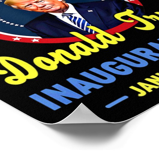 47e President Donald Trump Inauguratiedag Poster (Hoek)