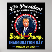 47e President Donald Trump Inauguratiedag Poster (Voorkant)
