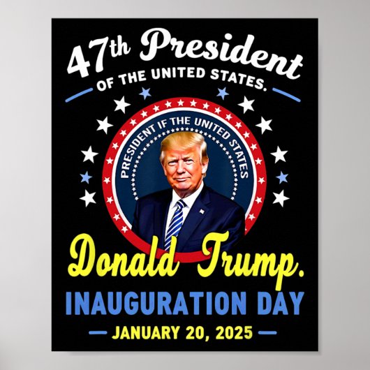 47e President Donald Trump Inauguratiedag Poster (Voorkant)