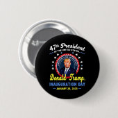 47e President Donald Trump Inauguratiedag Ronde Button 5,7 Cm (Voorkant /achterkant)