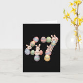 47e President Easter Donald Trump 47 Eggs Bunny Kaart (Gele Bloem)