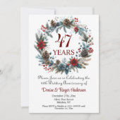 47e trouwjubileum winter kaart (Voorkant)