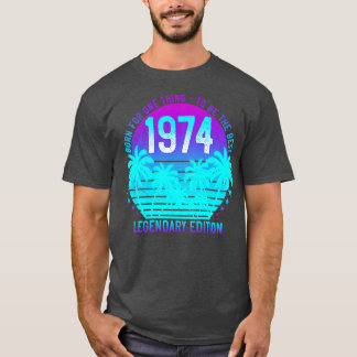 47e Verjaardag 1974  Esthetische Zonsondergang Pal T-shirt