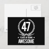 47e verjaardag (47 jaar Geweldige) Briefkaart (Voorkant / Achterkant)