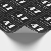 47e verjaardag - Art Deco Geïnspireerde look "47", Cadeaupapier (Hoek)