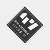 47e verjaardag: Art Deco geïnspireerde look "47" + Servet (Hoek)