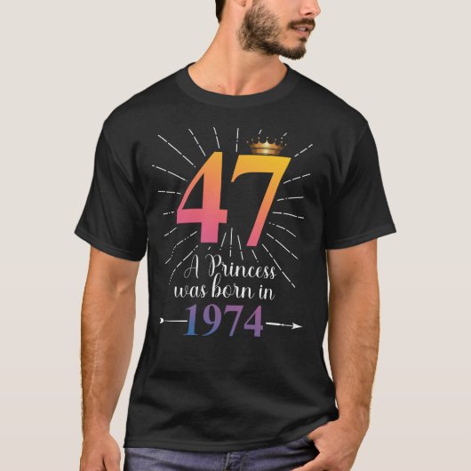 47e verjaardag cadeau 47 jaar t-shirt (Voorkant)