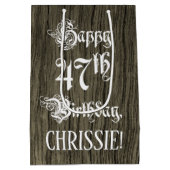 47e verjaardag: Fancy, Faux Hood Kijk + Aangepaste Medium Cadeauzakje (Achterkant)