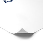 47e Verjaardag foto custom Sign In Party Board 47 Poster (Hoek)