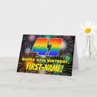 47e verjaardag: Fun, Colorful Celebratory Firework
