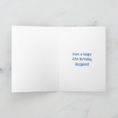 47e verjaardag: Fun Graffiti-geïnspireerde regenbo Kaart (Binnen)