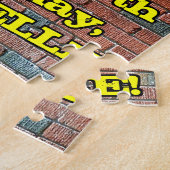 47e verjaardag: Fun Graffiti-geïnspireerde regenbo Legpuzzel (Zijkant)