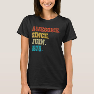 47e verjaardag Geweldige sinds februari 1975 47 ja T-shirt