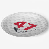 47e verjaardag golfbal design papier Bord (Gekanteld)
