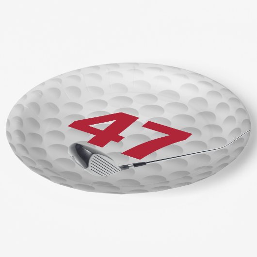 47e verjaardag golfbal design papier Bord (Gekanteld)
