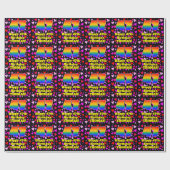 47e verjaardag: Heatten, regenboognr. 47 Cadeaupapier (Vlak)