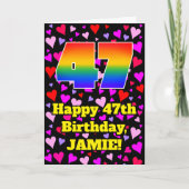 47e verjaardag: Heatten, regenboognr. 47 Kaart (Voorkant)