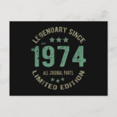 47e verjaardag Legende 47e verjaardag Briefkaart (Voorkant)