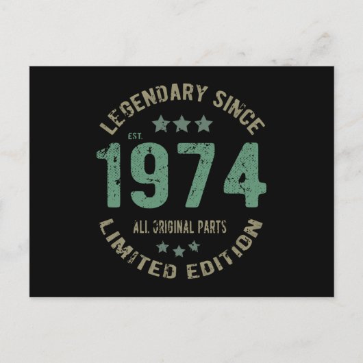 47e verjaardag legende 47e verjaardag briefkaart (Voorkant)