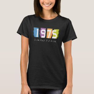 47e verjaardag Mannen dames 47 jaar 1975 2 T-shirt