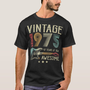 47e verjaardag Mannen  Geweldige 1975 Gui T-shirt