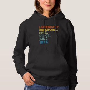 47e Verjaardag Mannen Vrouwen Geweldige Epic Sinds Hoodie