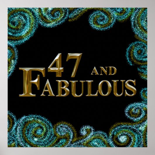 47e verjaardag poster (Voorkant)