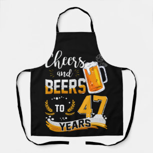 47e verjaardag van de kaasmakerij en bier tot 47 j schort