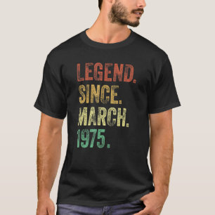 47e verjaardagscadeau 47 jaar oude legende sinds m t-shirt