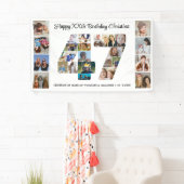 47e verjaardagsfeest Nummer 47 fotocollage Spandoek (Insitu)