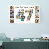 47e verjaardagsfeest Nummer 47 fotocollage Spandoek (Beurs)