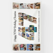 47e verjaardagsfeest Nummer 47 fotocollage Spandoek (Verticaal)