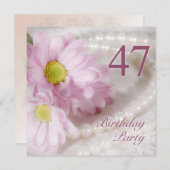 47e wedstrijd van Birthday met daisies Kaart (Voorkant / Achterkant)