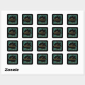 47ste verjaardag  vierkante sticker (Vel)