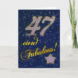 47th Birthday party Invitation