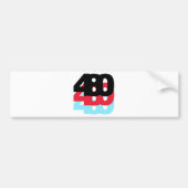 480 Gebiedscode Bumpersticker (Voorkant)