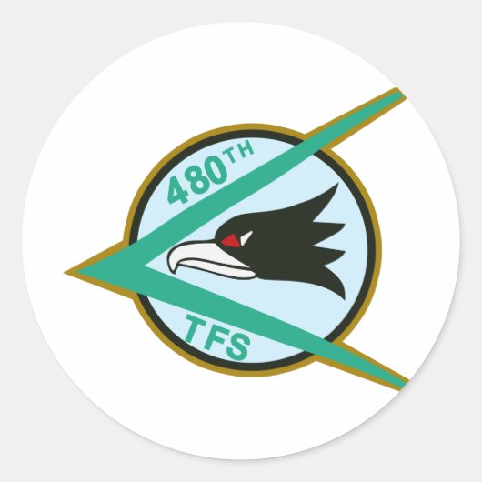 480e TFS Ronde Sticker (Voorkant)