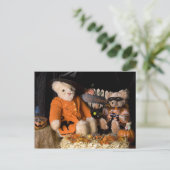4812 Teddy Bear Halloween Briefkaart (Staand voorkant)